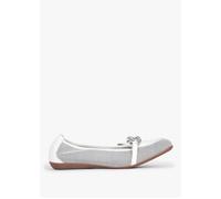 Ballad White Mesh & Leather Pumps - White Leather / 41