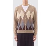 Ballantyne Diamond Pattern Cotton and Cashmere Cardigan - Size: 56 - male