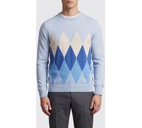 Ballantyne Diamond Pattern Cotton and Cashmere Knit - Size: 52 - male
