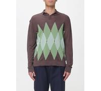 Ballantyne Diamond Pattern Cotton and Cashmere Polo Shirt - Size: 52 - male