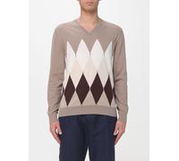 Ballantyne Diamond Pattern Cotton and Cashmere Pullover - Size: 50 - male