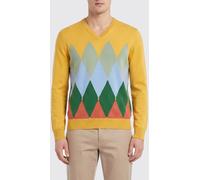 Ballantyne Diamond Pattern Cotton and Cashmere Pullover - Size: 52 - male