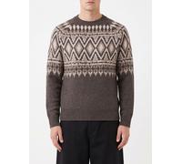 Ballantyne Slim Fit Wool Crewneck Jumper with Abstract Jacquard Pattern - Size: 48 - male