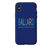 BALLARD WASHINGTON Blue Green and Yellow BALLARD Seattle Case for iPhone X/XS
