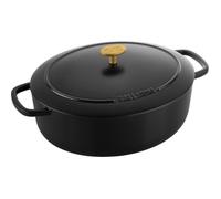Ballarini Bellamonte Oval Cast Iron Pot - 4.5ltr, Black