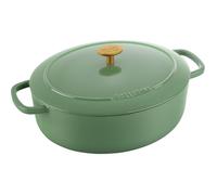 Ballarini Bellamonte Oval Cast Iron Pot - 4.5ltr, Green