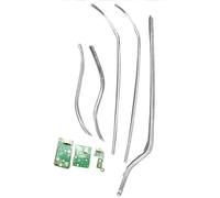Ballast Headlight Module Car Headlight DRL CHIP Light Guide Tube Angel Eyes Daytime Running Chip Ballast White Board For A6L C8 2019-2023 For Matrix(1set left)