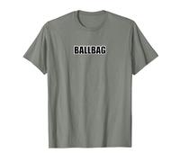 Ballbag T-Shirt - Funny Offensive Curse Word Quote Tee T-Shirt, Men, Olive Heather, X-Large