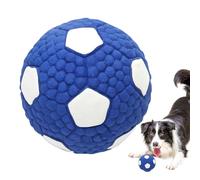 Balle Pour Chien Couinante - Jouet À Mâcher Résistant En Latex 9.5 cm | Balle De Foot Rebondissante Indestructible | Jouet Sonore Pour Chiots Et Chiens Adultes | Nettoyage Dentaire Et Dressage Ludique
