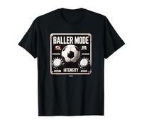 Baller Mode - Black Sign Attack and Defend The Goal T-Shirt