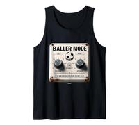 Baller Mode - White Eroded Sign Attack and Defend The Goal Tank Top