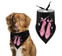 Ballerina Ballet Dancing Dog Bandana Adjustable Pet Scarf Bib Cute Triangle Handkerchief for Dogs Cats Gifts