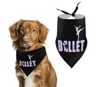 Ballerina Ballet Lover Pet Bandana Dogs Triangle Scarf Cats Handkerchief Puppy Costume