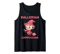 Ballerina Cappuccino Italian Brainrot Meme Witch Kids Girls Tank Top