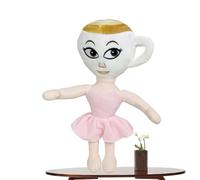 Ballerina Cappuccino Toy, Italian Brainrot Plush, Tralalero Tralala Plushie Italian Brain Rot Toys Plushie, For Kids & Collectors, Soft Toys for Bedroom Decor & Role Play