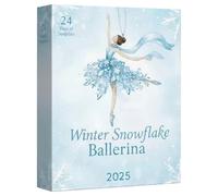 Ballerina Countdown - 2D 24 Days Elegant Ballet Christmas Advent | Ballerina Ornament Holiday Decorations - for Ballet Lovers Family Friends Girls Daughter Teen