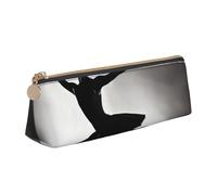 Ballerina Dance Print Stylish Pencil Case Large Capacity 8.3 x 2.2 x 2.4In Triangle Pouch Daily Essentials