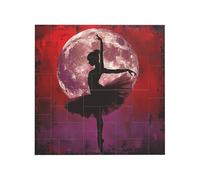 Ballerina Dance Printed Square Jigsaw Puzzle 12.8x12.8 CM, Puzzle Challenging Game for Adults Gifts, Family Fun Decorative Wall Decor