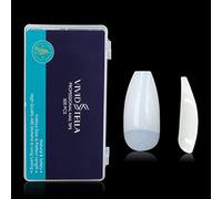 Ballerina False Nails 500 Pieces Half Cover Natural Long Coffin Shape Press on Nails Tips with Box