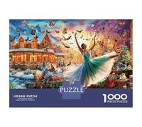 Ballerina Fantasy 1000 Piece Graceful Dancer Dream Jigsaw Puzzle for Adults Sturdy Recycled Cardboard Holiday Present Indoor Entertainment 52x38cm/1000pcs
