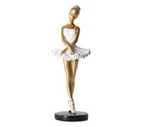 Ballerina Girl Figurines Ballet Dancer Statue Art Sculpture Figure Resin Home Decoration Desk Ornament Statuette for Your Desk/Bookshelf/Dinning Table