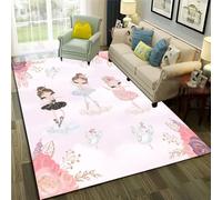 Ballerina Girl Modern Living Room Rug 80 X 150 Cm 3D Printed Area Rug Flannel Bedroom Rug Decoration Men Boys Room Game Floor Mat Anti-Slip Kitchen Bathroom Rug Pad Door Mat -3P9B0J0Z4A3M4J1G7U1