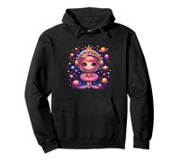 Ballerina Girl Space Astronaut Dancer Dancing Astronomy Pullover Hoodie