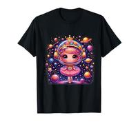 Ballerina Girl Space Astronaut Dancer Dancing Astronomy T-Shirt