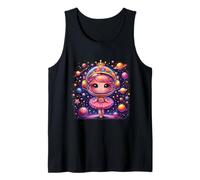 Ballerina Girl Space Astronaut Dancer Dancing Astronomy Tank Top