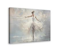 Ballerina Oil Painting Canvas Poster Wall Art Decor Print Picture Paintings for Living Room Bedroom Decoration 24x36inch(60x90cm)