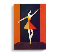 Ballerina On Stage Canvas Print | Gallery Wrapped 30mm Frame Wall Art | 30x20 inches | Ready to Hang | Abstract Picture | Living Room Bedroom Lounge Office