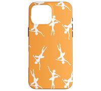 Ballerina Pattern Dancer Dance Girls Ballet White Orange Case for iPhone 16 Pro Max
