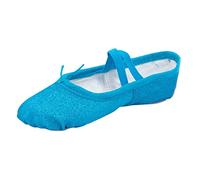 Ballerina Shoes Girls Ballet Shoes Split Leather Sole Dance Shoes Comfortable Ballet Slippers Soft Children's Shoes Simple Girls Shoes Lightweight Ballet Slippers for Children, sky blue, 10.5 UK Child
