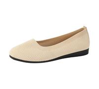 Ballerina Shoes Women Slip On Comfortable Ballet Flats Cute Ballet Shoes Wearable Summer Shoes Ladies Low Wedge Heel Women Shoes, beige, 5 UK