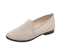 Ballerina Shoes Women's Comfortable Flat Ballet Flats 2023 Cloth Women Shoes Soft Floor Breathable Flat Casual Mum Slippers Ballerina Women, beige, 5 UK