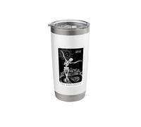 Ballerina Skeleton Tarot Card Dance Halloween Gothic Ballet Stainless Steel Insulated Tumbler