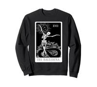 Ballerina Skeleton Tarot Card Dance Halloween Gothic Ballet Sweatshirt