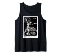 Ballerina Skeleton Tarot Card Dance Halloween Gothic Ballet Tank Top