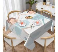Ballerina Snowflake Square Tablecloth 145x145 cm Ballet Dancer Table Clothes Indoor Outdoor Washable Table Covers for Kitchen Wedding Restaurant Buffet Party Decor