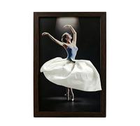Ballerina Tissue Box, Non Slip Ballet Dancer Wooden Tissue Box Cover, Novelty Ballerina Tissues Boxes Holder Rectangular, Creatively Ballet Dancer Girl Tissues Cube, for Home Decor