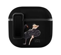 Ballerina Women With Black Swan Protective Lock Cover Compatible with AirPods 4 PC Headphone Case