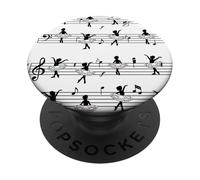 Ballerinas Dance On The Sheet Music Like Notes Ballet PopSockets Adhesive PopGrip