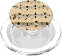 Ballerinas Dance On The Sheet Music Like Notes Vintage PopSockets PopGrip for MagSafe