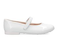 Geox Girl's Jr Plie' Ballerina, White, 5 UK