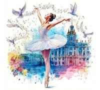 ballet 1000 Piece Jigsaw Puzzles for Adults Educational Games Jigsaw Puzzle Home Decoration for Adults and Kids Age 12 Years Up 75x50/1000pcs