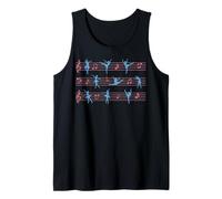 Ballet And Music Harmony Dancer Silhouette Design Tank Top