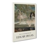 Ballet At The Paris Opera By Edgar Degas Canvas Print | Gallery Wrapped 30mm Frame Wall Art | 24x16 inches | Ready to Hang | Impressionist Picture | Living Room Bedroom Lounge Office
