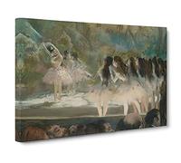 Ballet At The Paris Opera By Edgar Degas Canvas Print | Gallery Wrapped 30mm Frame Wall Art | 30x20 inches | Ready to Hang | Impressionist Picture | Living Room Bedroom Lounge Office