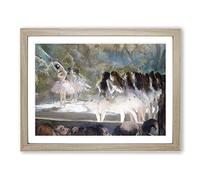 Ballet At The Paris Opera By Edgar Degas Classic Painting Framed Print | A4 Oak Framed Wall Art | Ready to Hang | Classic Historical Picture | Living Room Bedroom Lounge Office