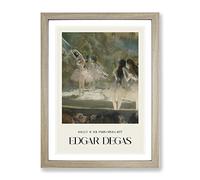 Ballet At The Paris Opera By Edgar Degas Exhibition Museum Painting Framed Print | A3 Oak Framed Wall Art | Ready to Hang | Modern Historical Picture | Living Room Bedroom Lounge Office